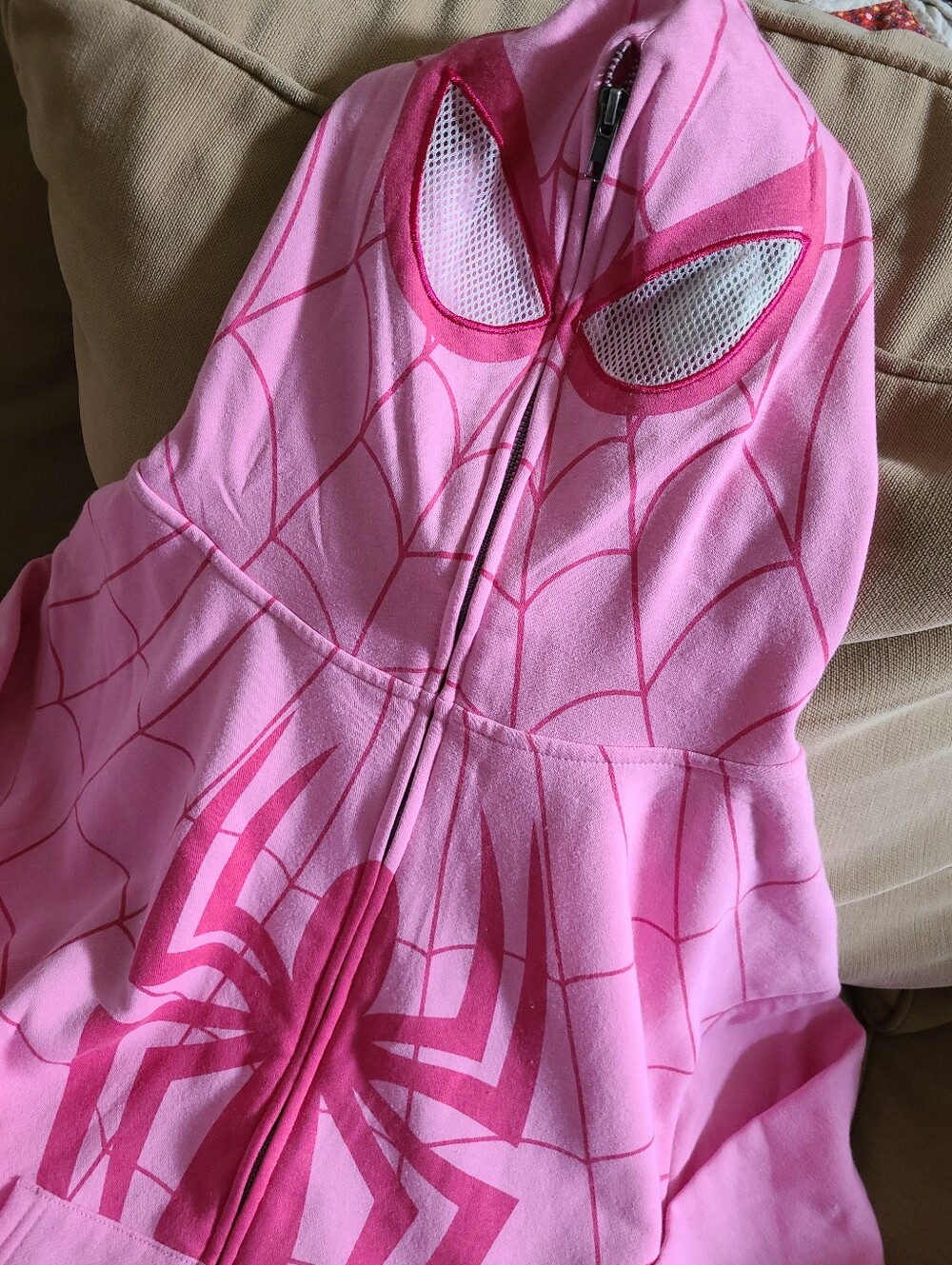 Pink Spiderman Hoodie Jacket Cosplay 💗